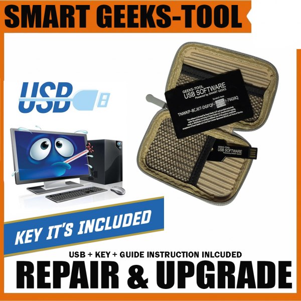 Smart Geeks LLC® USB Software Recovery & Upgrade Tool – Windows 11/10/Server | Repair, Update & License Installer