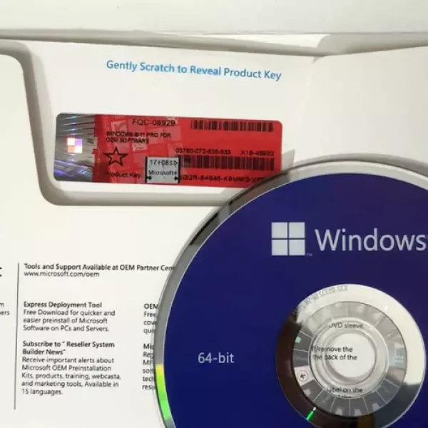 Microsoft Windows 11 Pro 64-Bit DVD + Retail Physical Key License