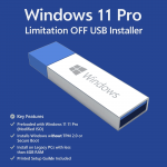 Windows 11 Pro USB Installer – Limitation OFF (Bypasses TPM, Secure Boot & RAM Checks)