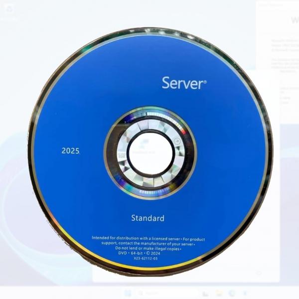Microsoft Windows Server 2025 Standard 16 Core DVD Installation